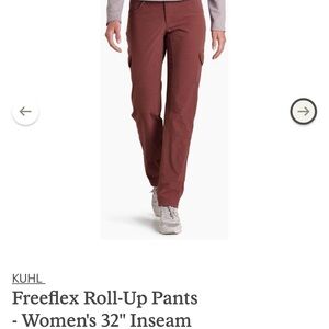 Freeflex Roll-Up Pants Women's 32" Inseam, size 10